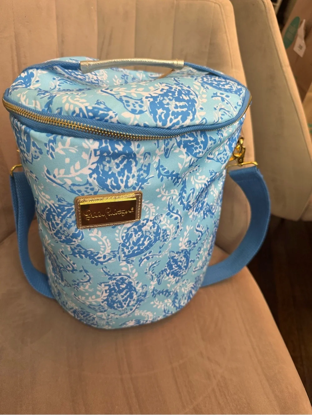 Lilly Pulitzer Blue Insulated Cooler/Bag